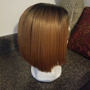 Ombre Womens 12" baby hair mix blend wig (NWT)